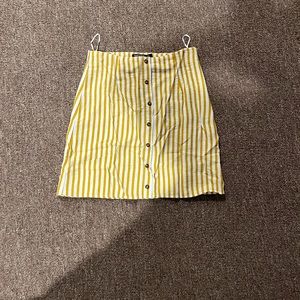 Striped Yellow Skirt